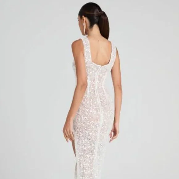 Nadine Merabi — Louisa White Dress - Picture 2 of 5